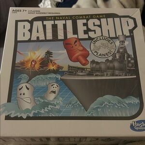 Hasbro Battleship Game with Planes - Black and White